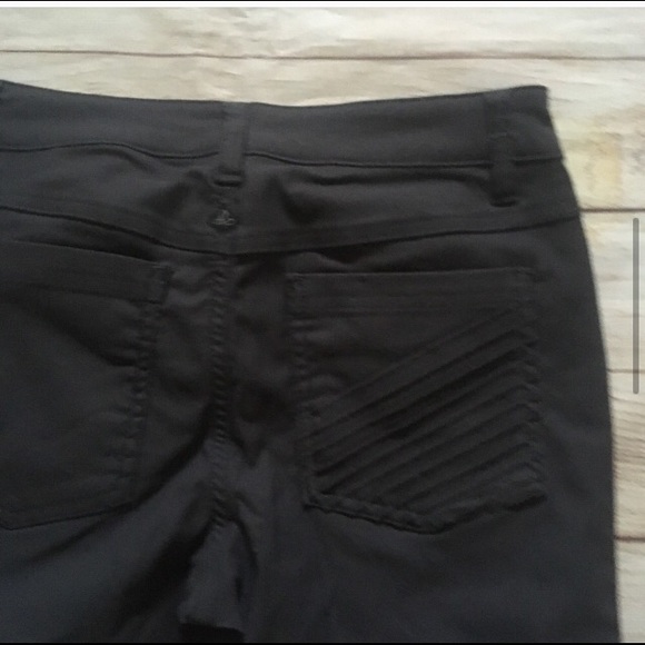Prana Brenna coal gray skinny moto pant stretch - Picture 3 of 7